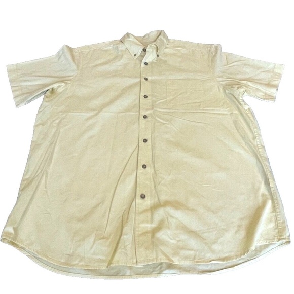 Eddie Bauer 100% cotton Men's Short Sleeve Button Down Shirt; Tall XL - Picture 1 of 4